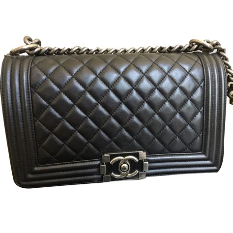 chanel prix sac boy|Chanel leather handbags.